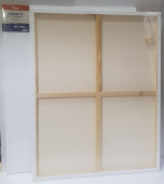 Холст грунтованный на подрамнике, 100% хлопок, 380 г/м2, 80х100 см.