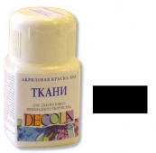 Акрил по ткани Черная DECOLA, 50мл.