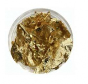 Поталь в хлопьях, золото, вес 2 гр