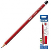 Карандаш чернографитный, шестигранный HB, без ластика, MILAN, диаметр грифеля 2,2 мм Карандаш чернографитный, шестигранный HB, без ластика, MILAN, диаметр грифеля 2,2 мм