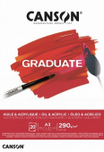 Альбом-склейка для акрила и масла Canson "Graduate" А3 20 л 290 г.