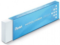 Ластик тонкий "Pentel" HI-Polymer Slim Eraser   65 х 18 х 4.5 мм  . EZEE02E, Япония