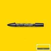 Маркер Brushmarker двухсторонний на спирт.основе цв.Y367 Желтый канареечный Winsor&Newton