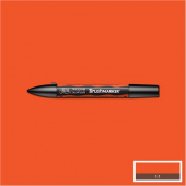 Маркер Brushmarker двухсторонний на спирт.основе цв.О177 Оранжевый яркий Winsor&Newton
