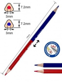 Карандаш разметочный красно-синий ACMELIAE