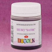 Краска акриловая по шелку батик DECOLA цв.№624 Слива, 50мл