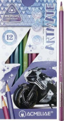 Набор цветных карандашей металлик ACMELIAE Metallic Artmate 12цв. в картонном футляре
