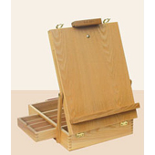 Этюдник деревянный (вяз) средний без ножек, холст до 70 см, размер 44х33х10 см, IP SFE0030