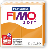 Пластика "Fimo soft", брус 57гр. Апельсин