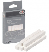 Мелки школьные 9х9х80мм. Гамма, белые, 6шт., мягкие, квадратные, картонная упаковка, европодвес Мелки школьные 9х9х80мм. Гамма, белые, 6шт., мягкие, квадратные, картонная упаковка, европодвес