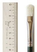Кисть щетина овальная ручка длин. №8