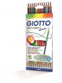 Набор цветных карандашей (двусторонние) "GIOTTO STILNOVO BICOLOR AST" 12шт. - 24цв. 256900