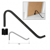 Держатель фоторамки под фотозадник "крепление+ножка" 116 мм