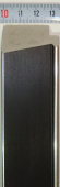 Багет пластиковый (1м. L-2,9) К. 1818-Black чёрный с серебром "Ю.Корея"