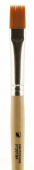 Кисть синтетика плоская из упругой синтетики, ручка длинная "Albatros" №10 "Хобби" d-10,0 L – 14