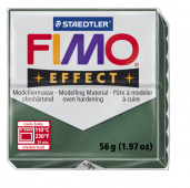 Пластика "Fimo effect", брус 56гр.Металлик Зеленый опал