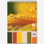 Блокнот А5, 60л., «Color Palette», УФ-лак., подложка-картон 400г/м, гребень, 2434