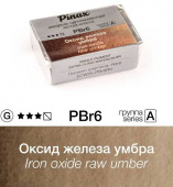 Акварель Pinax "ЭКСТРА" в кювете 2,5 мл PBr6 Оксид железа умбра