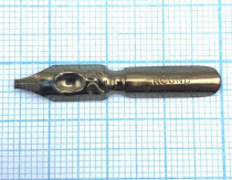 Перо каллиграфическое, толщина линии 1,65мм бронзовое Manuscript Round Hand №2,5