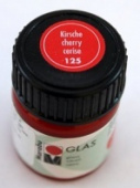 Краска для витража "Glas" Marabu 15мл. Вишня