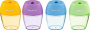 Точилка Attache Bright Colours пластиковая, 1 отверстие, цветной контейнер в ассортименте