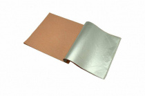 Поталь в листах 14х14 см, цвет - серебро, книжка 6 листов