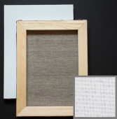 Холст грунтованный 30 х 50 Мелкозернистый, подрамник модульный, сосна несращенная 20х38мм "4 Пальца"