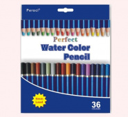 Набор акв.каранд.36 цв.картон, грифель 4мм.
