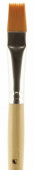 Кисть синтетика плоская из упругой синтетики, ручка длинная "Albatros" №14 "Хобби" d-14,0 L – 18