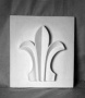 Гипсовая фигура розетка лист лотоса, 42х37см