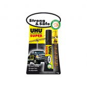Клей UHU Strong&Safe Стронг Энд Сейф, 7гр., гель, без запаха, без растворителей, блистер,38570/46960