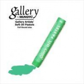 Пастель масляная мягкая круглая 10х70мм профессиональная Mungyo № 268 Светлый изумрудно-зелёный