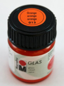 Краска для витража "Glas" Marabu 15мл. Оранжевый