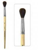 Кисть белка круглая, (А) (имитация, натуральный волос) ручка короткая № 7 "Школьник" 