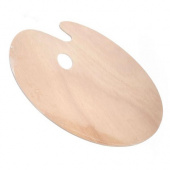 Палитра "Сонет", фанера, овальная, 40х50см, толщина 5 мм