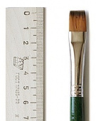 Кисть синтетика плоская (под колонок) руч.длин. №12 Кисть синтетика плоская (под колонок) руч.длин. №12