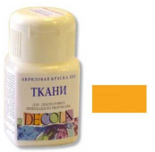 Акрил по ткани Желтая темная DECOLA, 50мл.