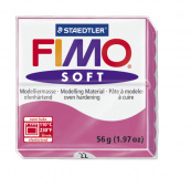 Пластика "Fimo soft", брус 56гр. Малиновый