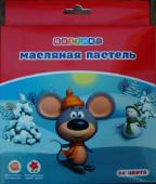 Набор масляной пастели, Цветик 24 цвета, картонная уп.