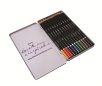 Набор цветных карандашей "Academy" 12цв. в метал. кор. "Derwent"