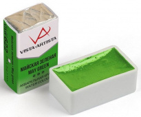Акварель в кювете художественная 2.5 мл "VISTA-ARTISTA" VAW 622 майская зеленая