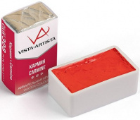 Акварель в кювете художественная 2.5 мл "VISTA-ARTISTA" VAW 308 кармин