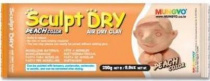 Глина для лепки моделирования персиковая 250г Mungyo Sculpt Dry