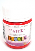 Акрил по шелку батик Красная DECOLA, 50мл.