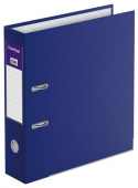 Папка-регистратор А4 Berlingo "Hyper", 80мм, бумвинил, с карманом на корешке, нижний метал. синяя