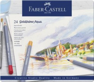 Набор акварельных карандашей Goldfaber Aqua, в металлической коробке, 24 шт "Faber-Castell" Набор акварельных карандашей Goldfaber Aqua, в металлической коробке, 24 шт "Faber-Castell"