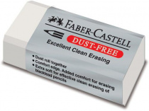 Ластик Faber-Castell "Dust Free", прямоугольный, картонный футляр, 41*18,5*11,5мм