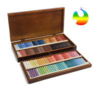 Пастель 130 цв. дерев. ящик "Подольск Арт-Центр"