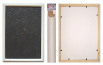 Рама 35 х 50 см. БС 228 МБ со стеклом, багет деревянный "Малайзия", "4 пальца"