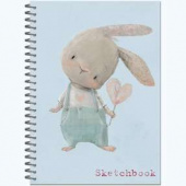 Скетчбук "Милашки" 145*203мм. (А5) 100 г/кв.м. 60 листов, гребень, твердая обложка